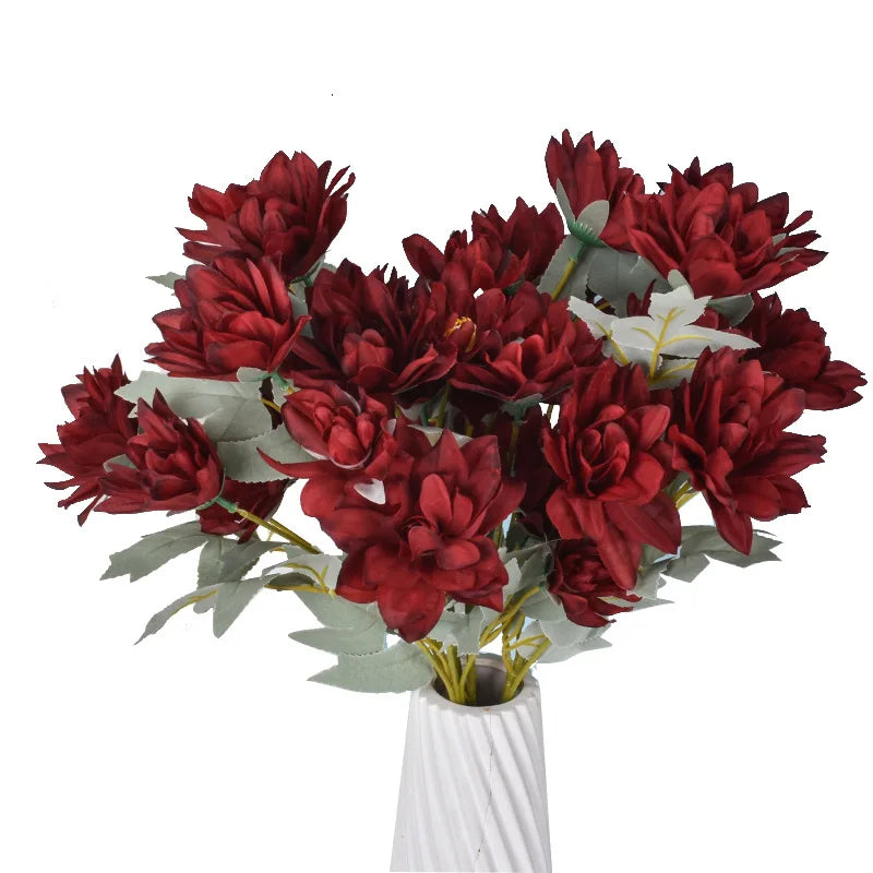 Silk Peony Flowers