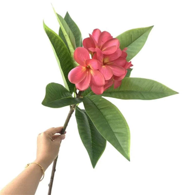 Beautiful Artificial Frangipani Plumeria Branch