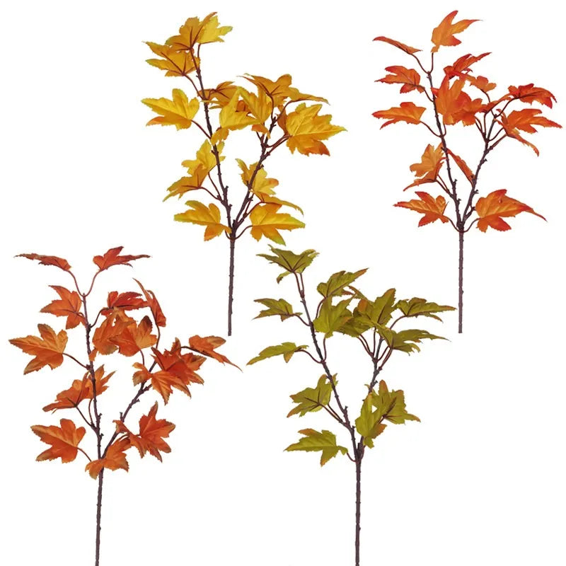 Artificial Canadian Maple Leaf Branch