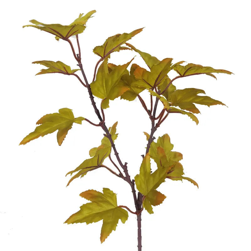 Artificial Canadian Maple Leaf Branch