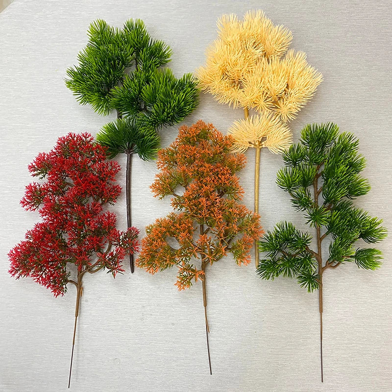 Vibrant Simulation Bonsai Pine Branch