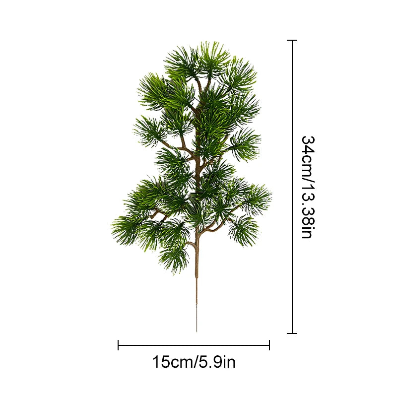 Vibrant Simulation Bonsai Pine Branch