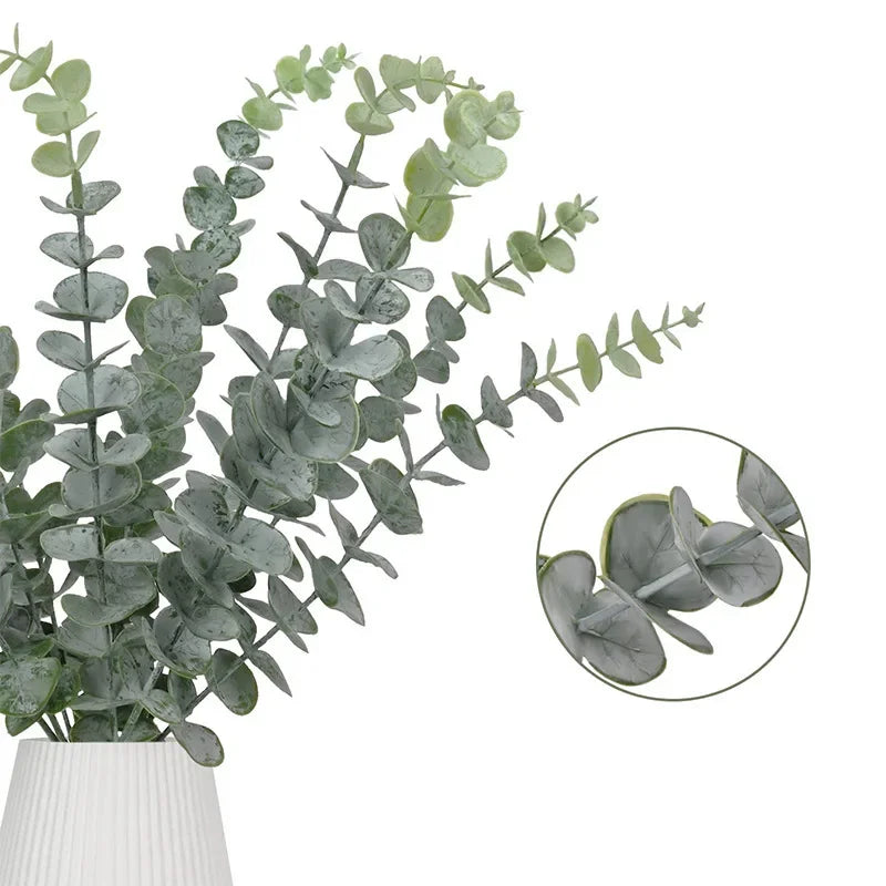 12PCS Artificial Eucalyptus Leaves