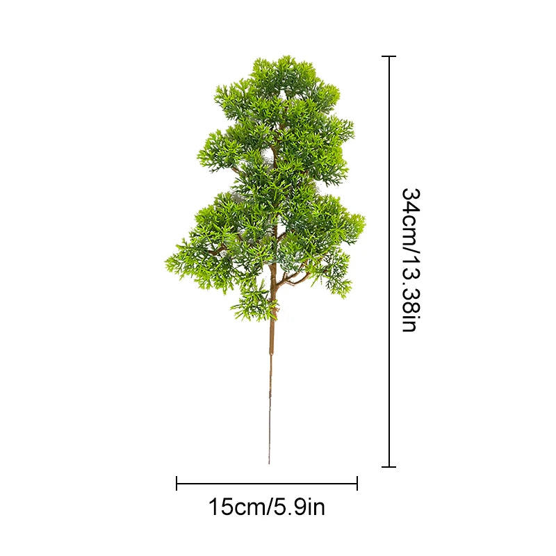 Vibrant Simulation Bonsai Pine Branch