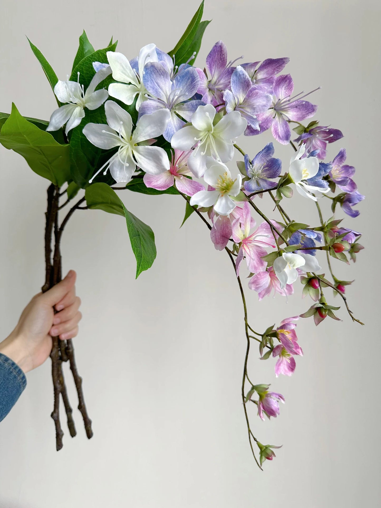 Beautiful Branch of Artificial Hanging Jasmine Flowers