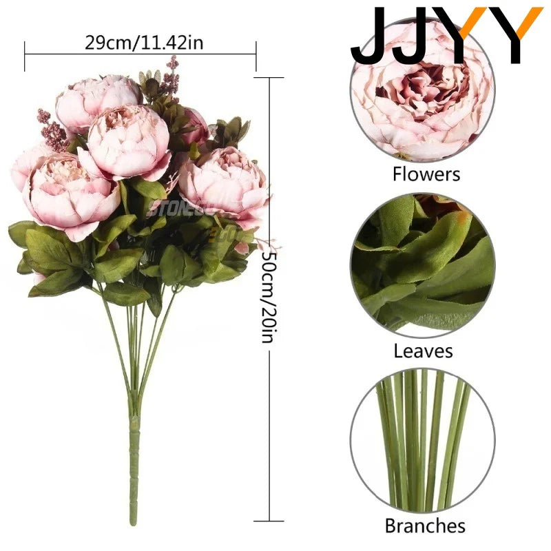 European Style Peony Artificial Flowers