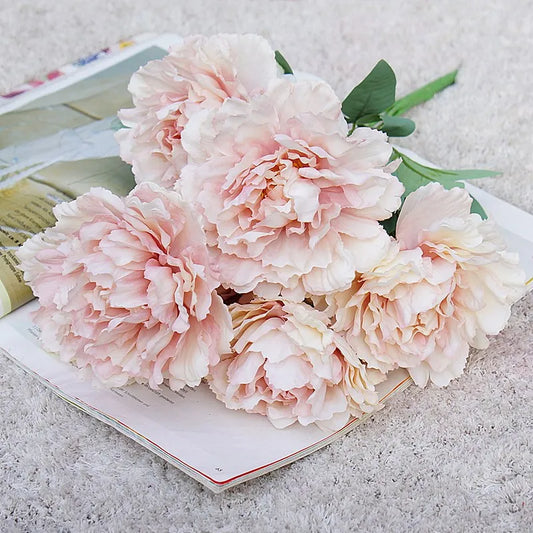 7 Heads Luxurious Artificial Peony Bouquet