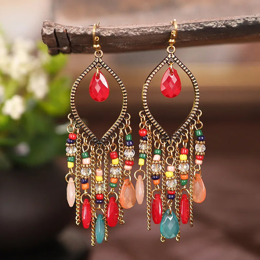 Classic Vintage Bohemian Crystal Earrings