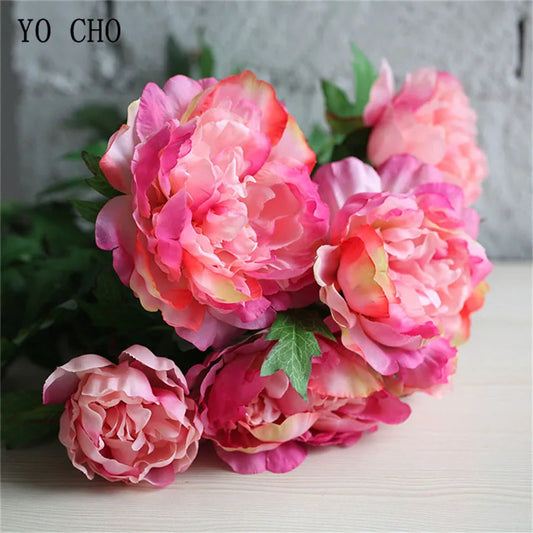 Vivid Peony Artificial Flowers