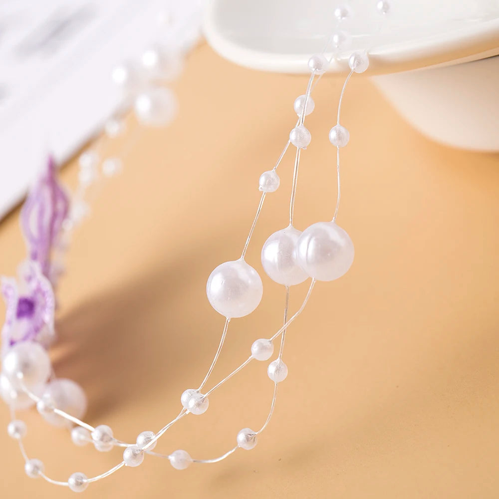 Elegant Multilayer Pearl Choker Necklace