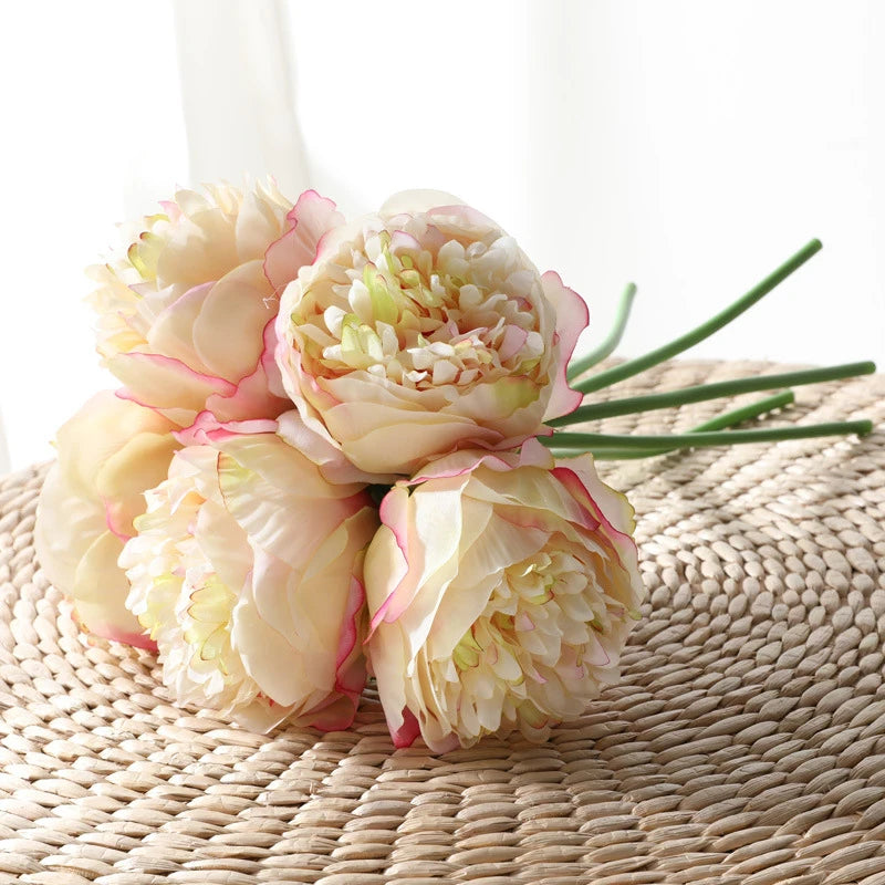 Delicate Artificial Large Peony Flowers