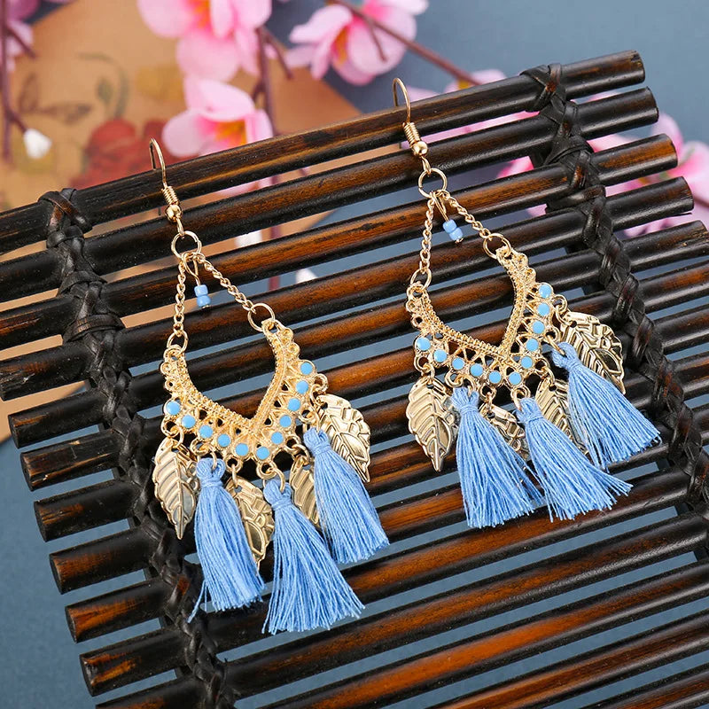 Colorful Boho Tassel Earrings