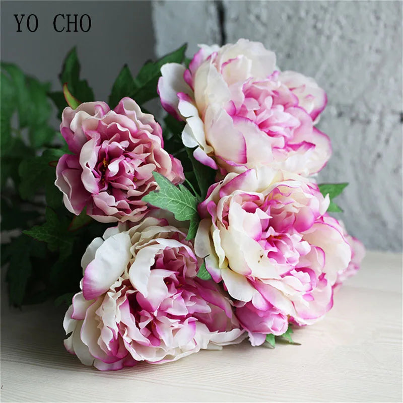 Vivid Peony Artificial Flowers