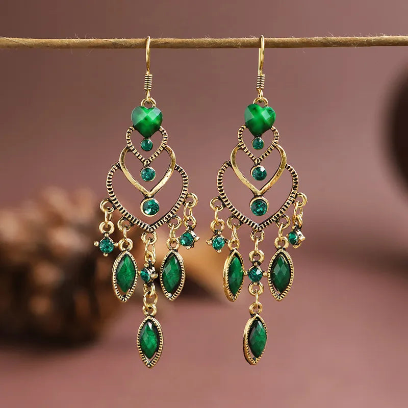 Elegant Vintage Bohemian Crystal Earrings