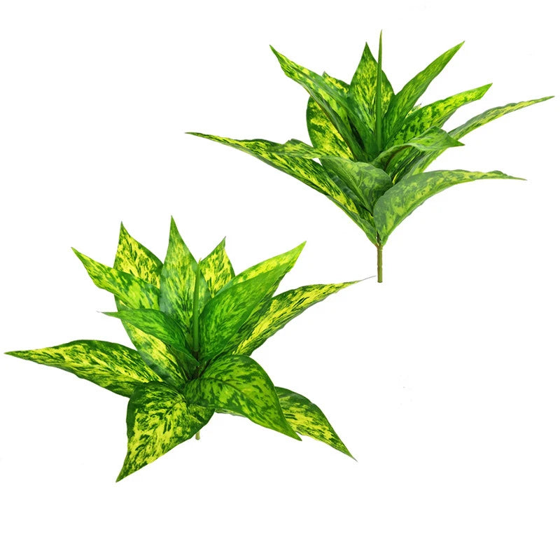 Artificial Tropical Green Leaves