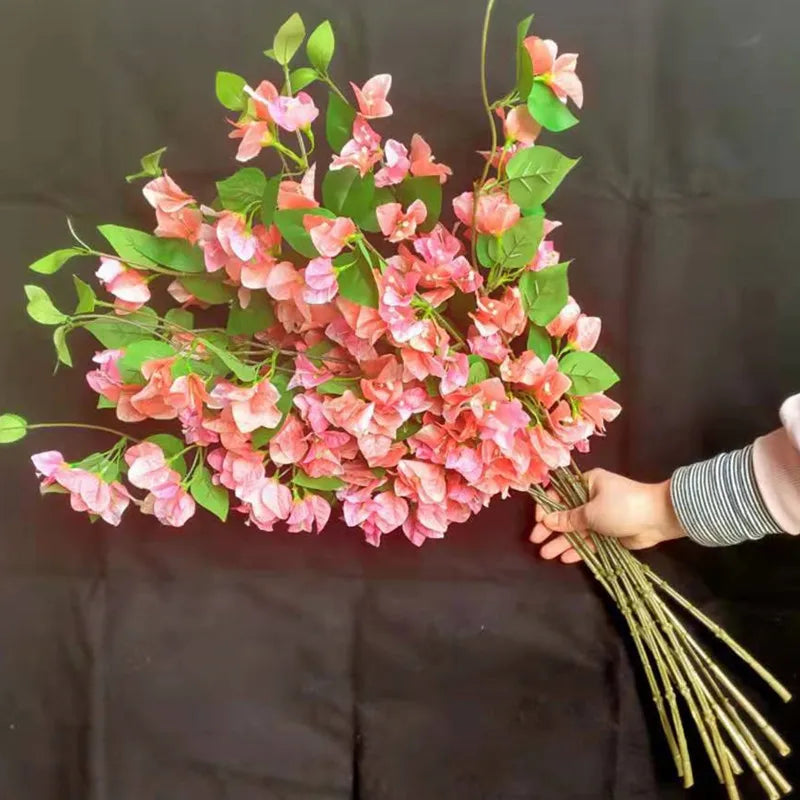 10pcs Silk Bougainvillea Flower Branches