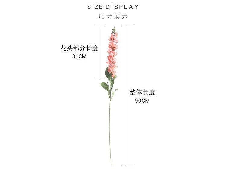 10Pcs Bulk Artificial Big Delphinium Flower