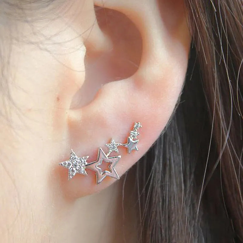 Stylish Star Drop Earrings