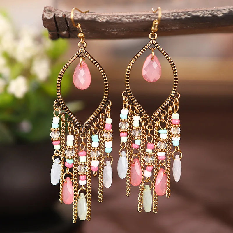 Classic Vintage Bohemian Crystal Earrings