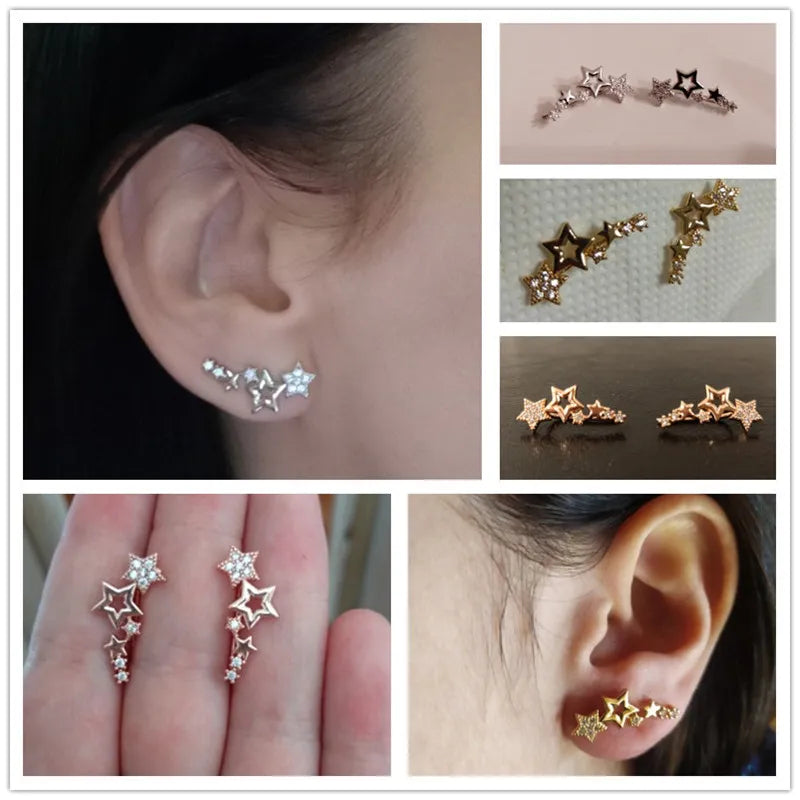 Stylish Star Drop Earrings