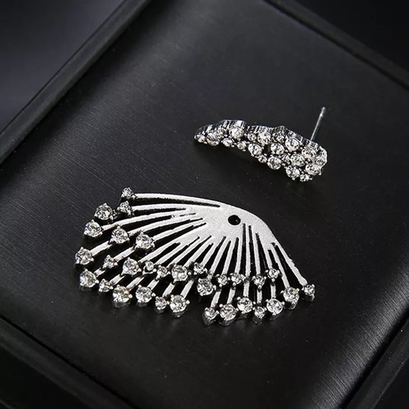 Crystal Wing Shaped Earrings