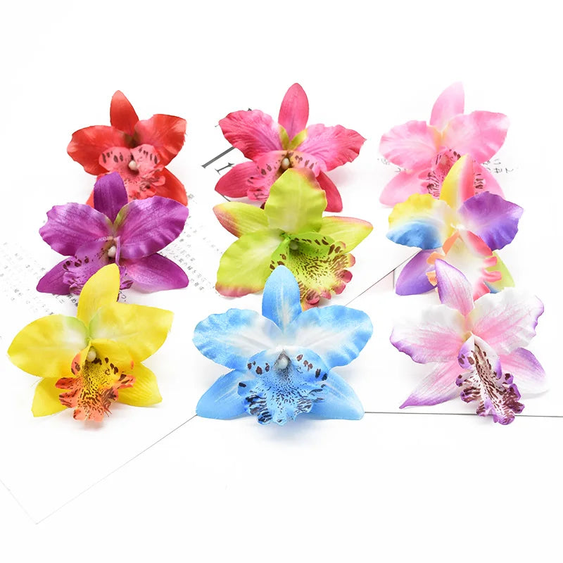 10 Pieces Artificial Thai Orchid Flowers