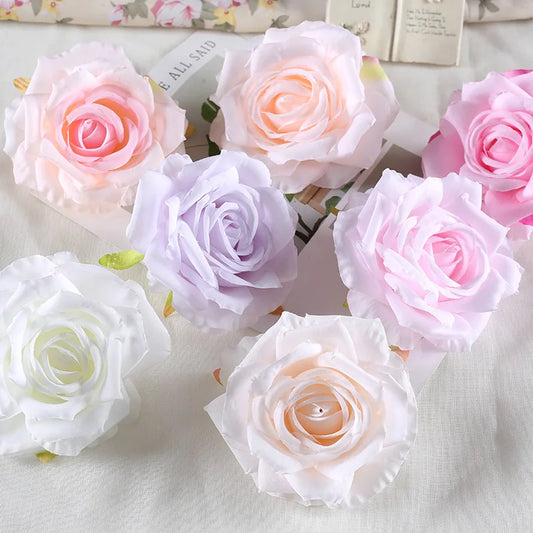 30pcs/Lot Large Artificial Rose Flower Heads