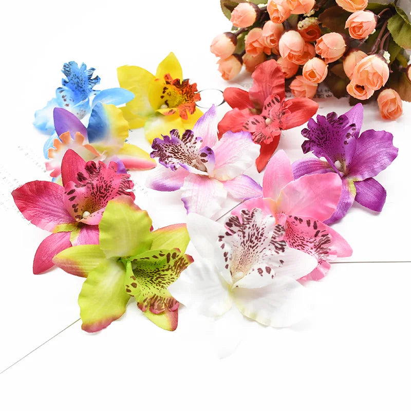 10 Pieces Artificial Thai Orchid Flowers