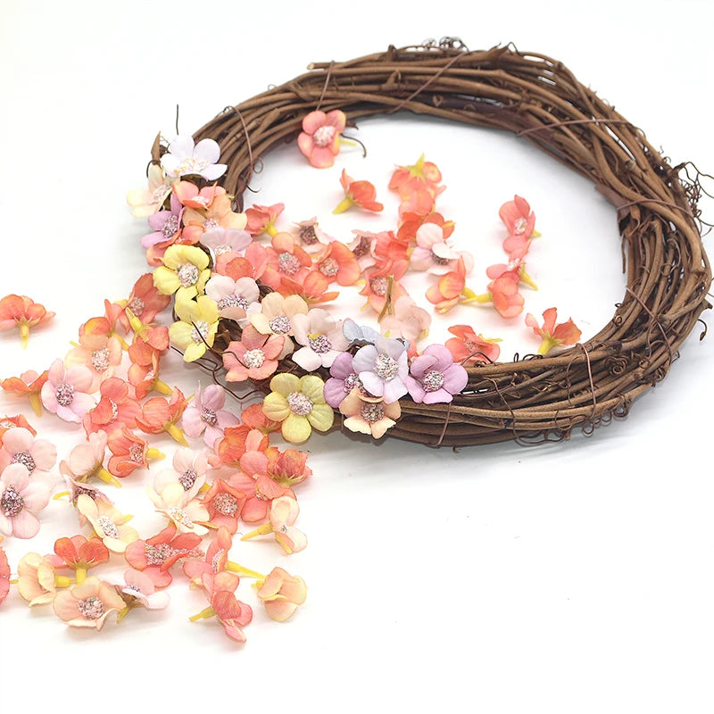 50Pcs 2cm Mini Silk Daisy Flower Heads