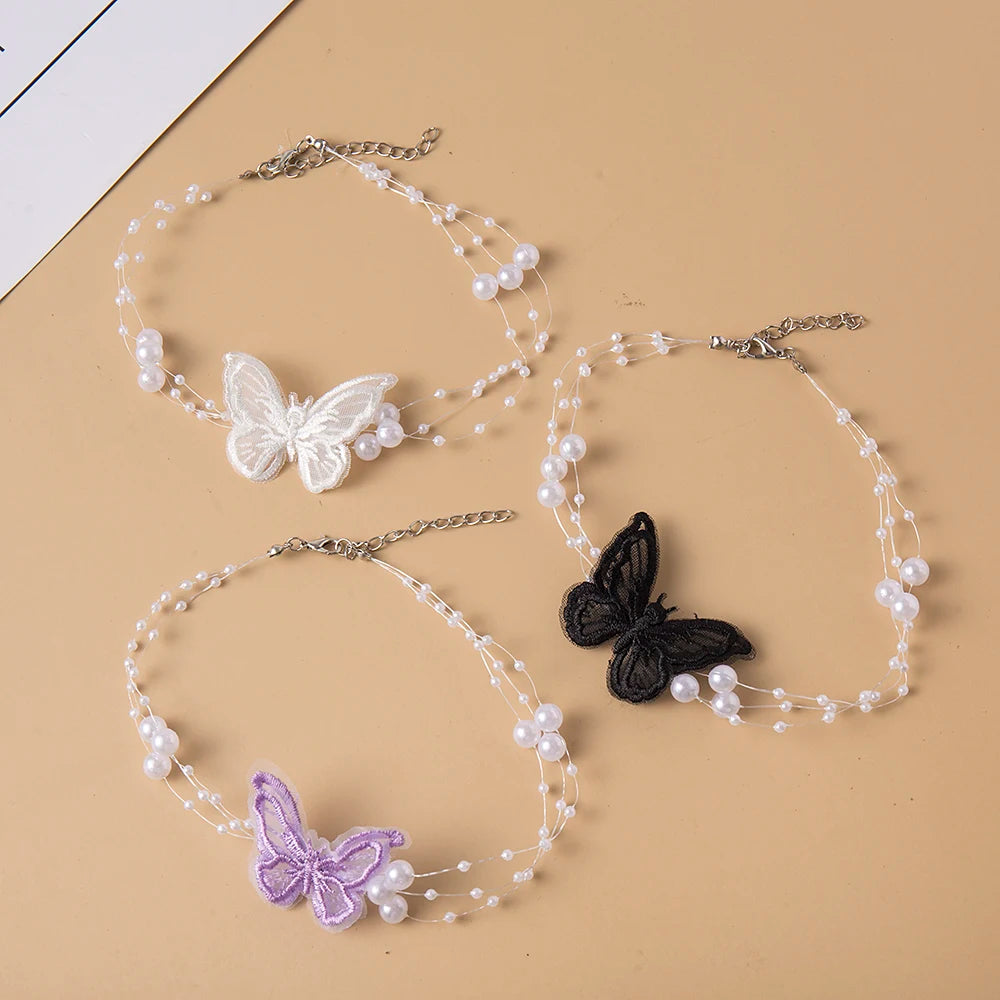 Elegant Multilayer Pearl Choker Necklace