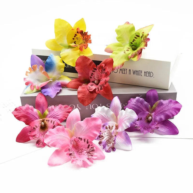 10 Pieces Artificial Thai Orchid Flowers