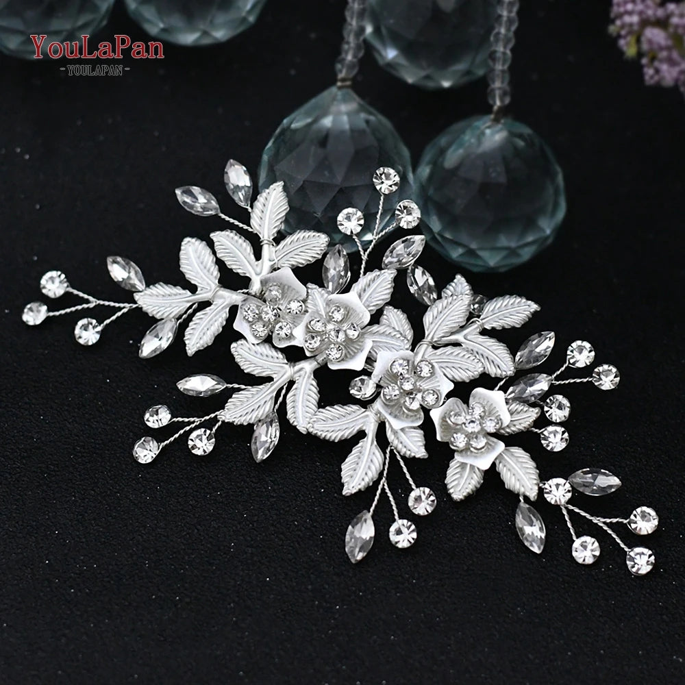 Rhinestone Floral Wedding Hairbands