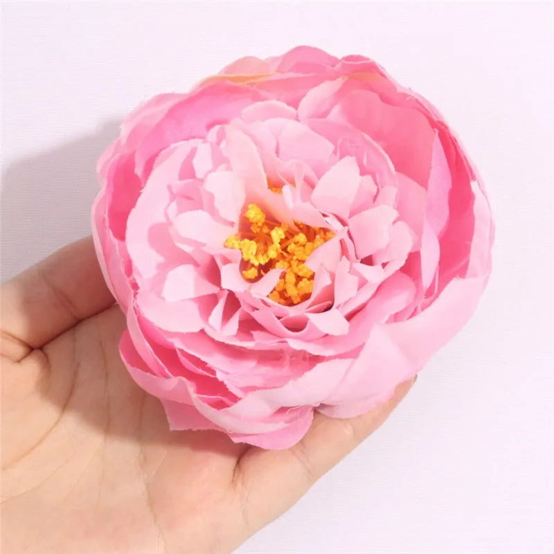 30PCS/LOT Artificial Silk Rose Peony Flower Heads