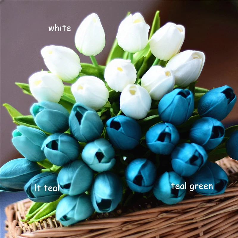 10pcs Artificial Tulip Wedding Flowers