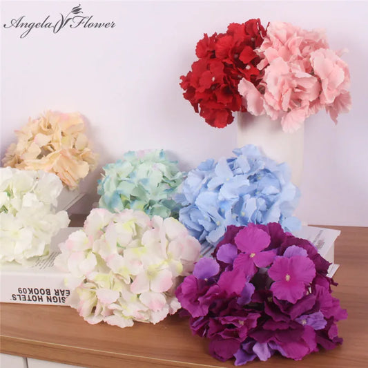 15PCS/Lot Big Artificial Hydrangea Floral Heads