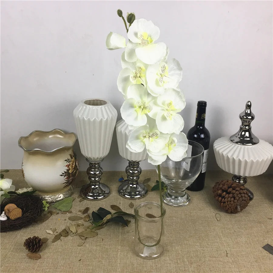 20Pcs/lot Wholesale Artificial White Orchid Branches