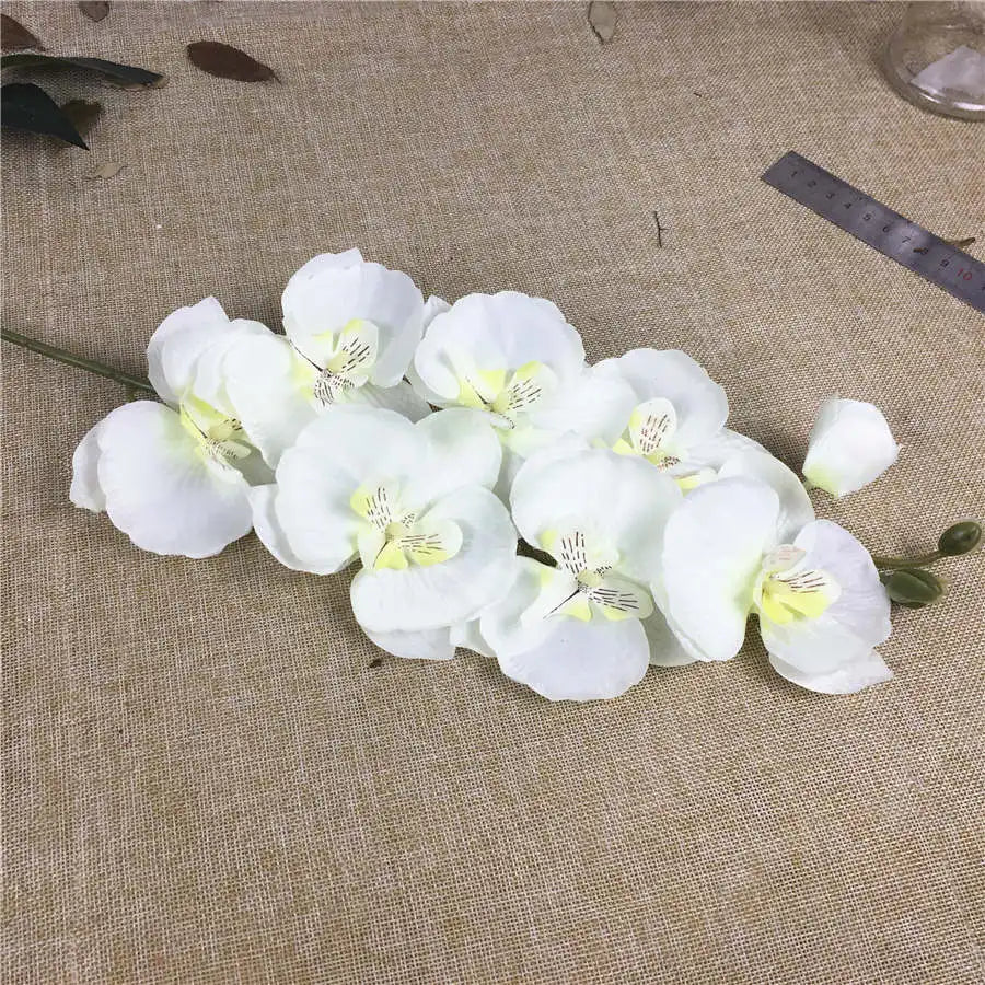 20Pcs/lot Wholesale Artificial White Orchid Branches