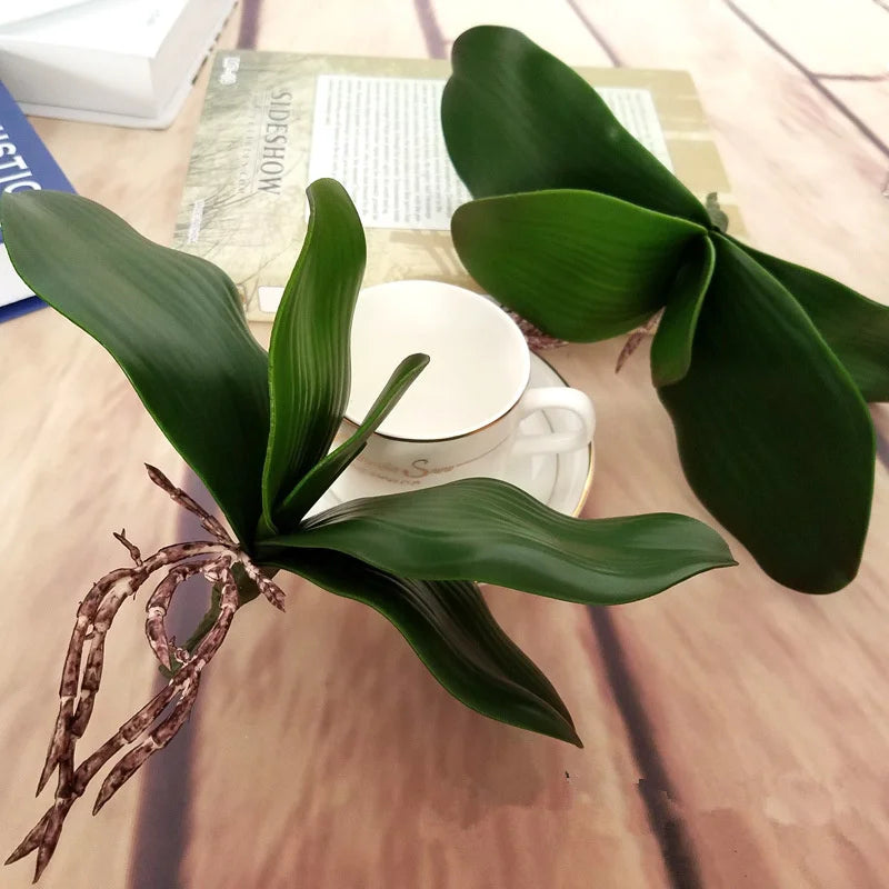 3 Sizes Artificial Butterfly Orchid Leaf