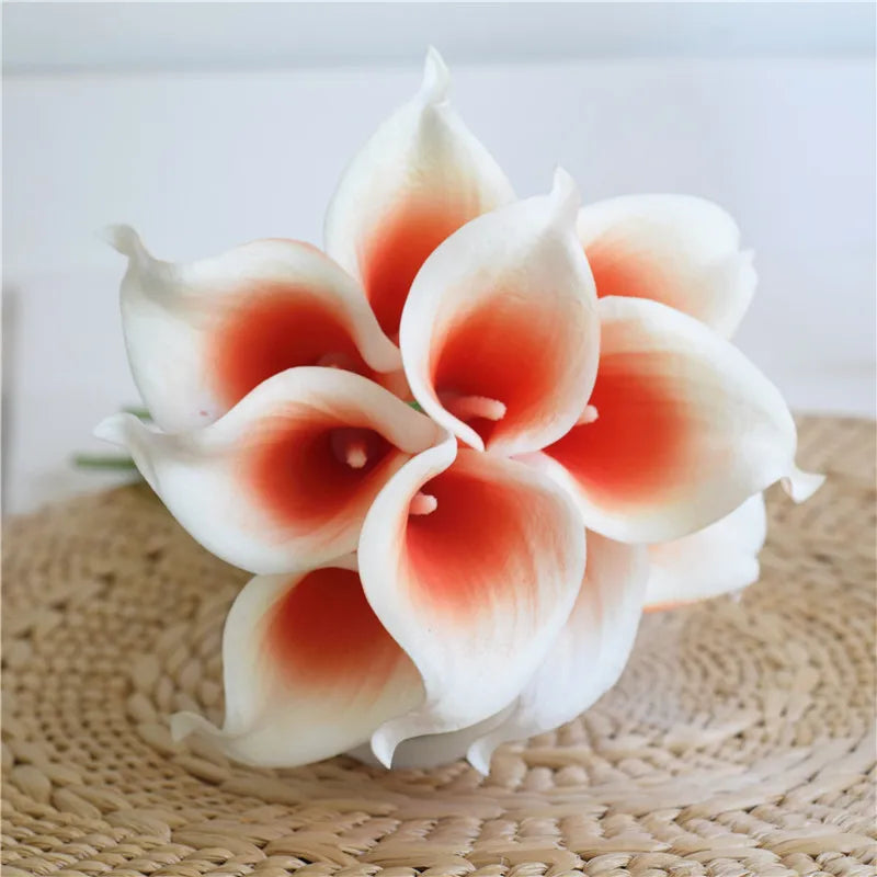 10pcs Calla Lilies Flowers For Wedding Bouquets