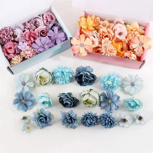 1 Bag of Mixed Artificial Flower Heads