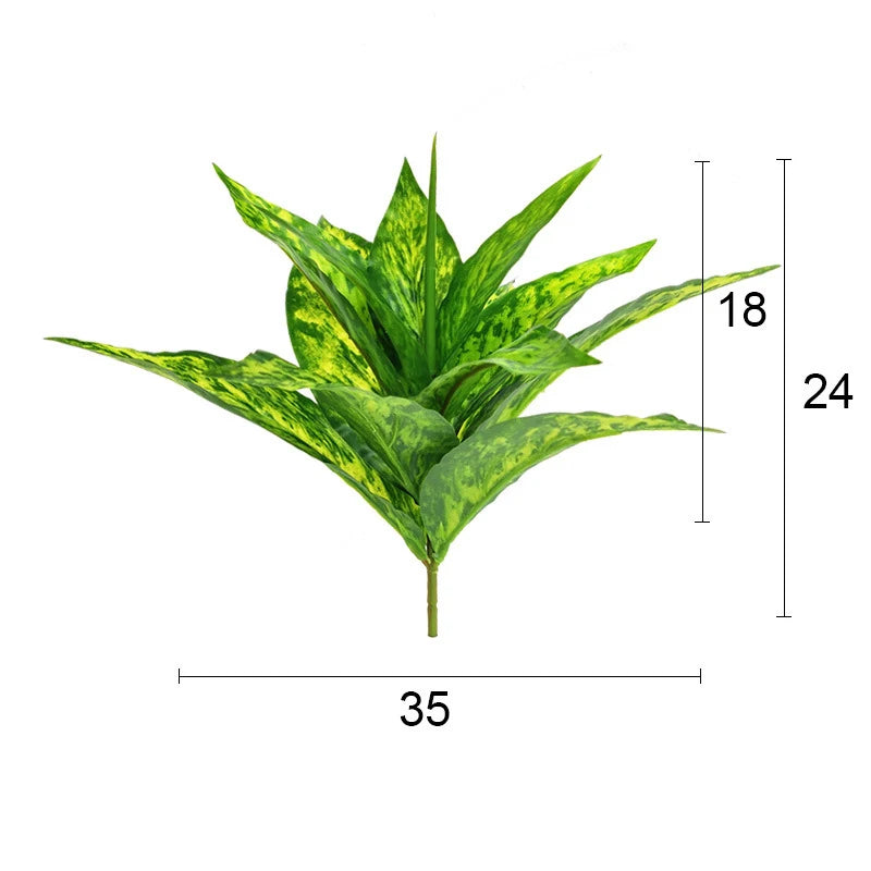 Artificial Tropical Green Leaves