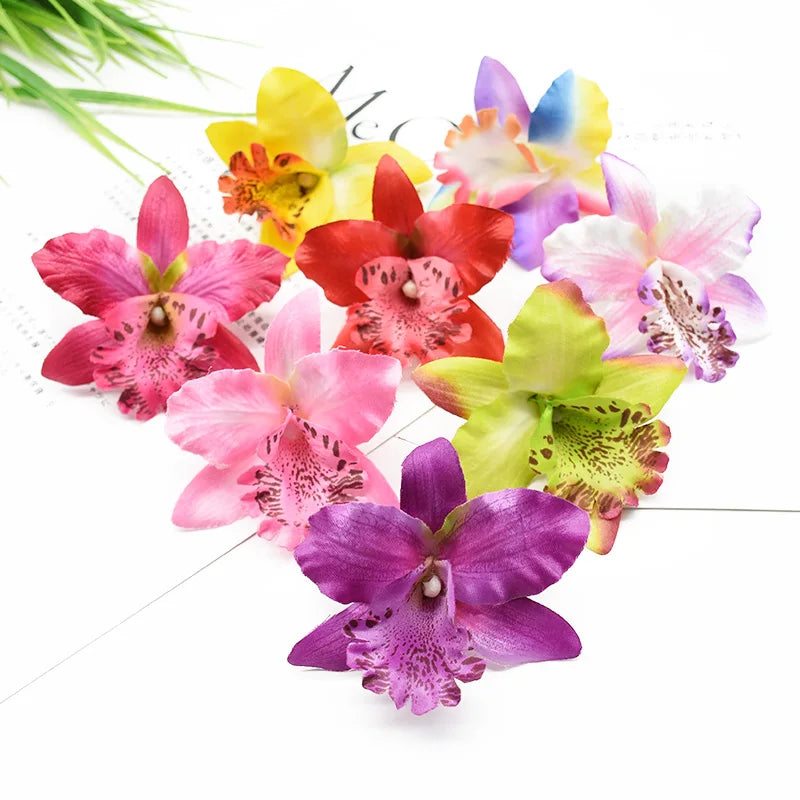 10 Pieces Artificial Thai Orchid Flowers