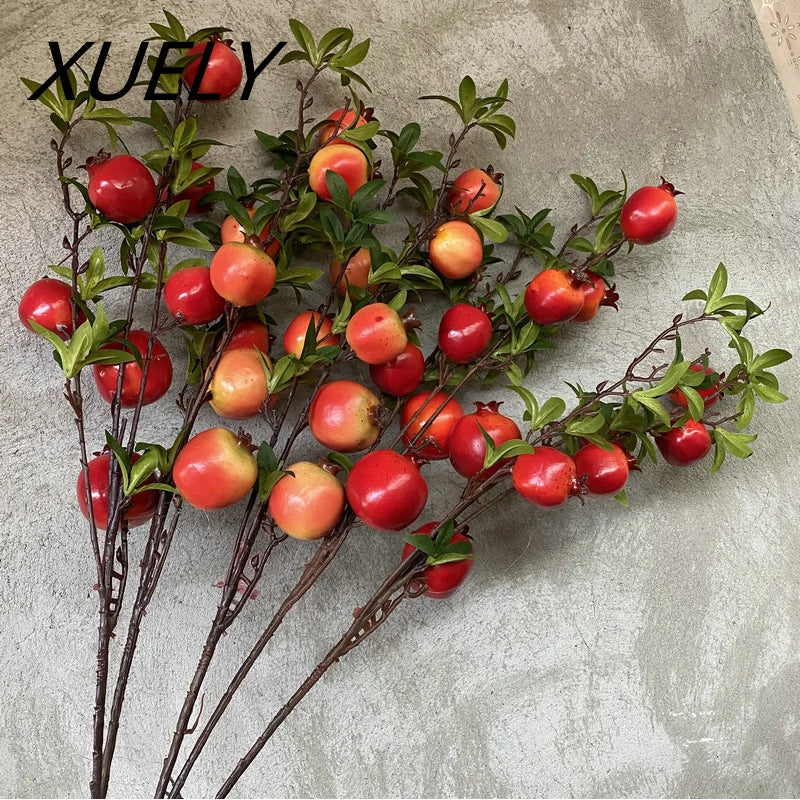 Artificial Pomegranate Fruit Branch