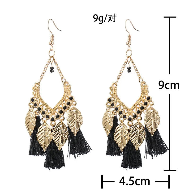 Colorful Boho Tassel Earrings