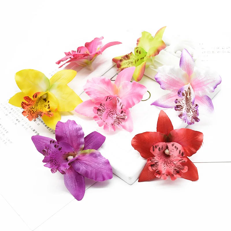 10 Pieces Artificial Thai Orchid Flowers