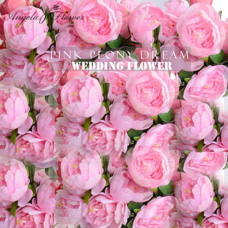 30PCS/LOT Artificial Silk Rose Peony Flower Heads