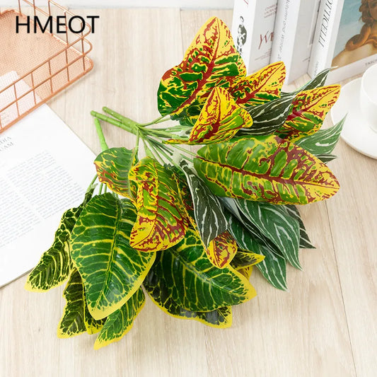 Artificial Tropical Leaves Branch