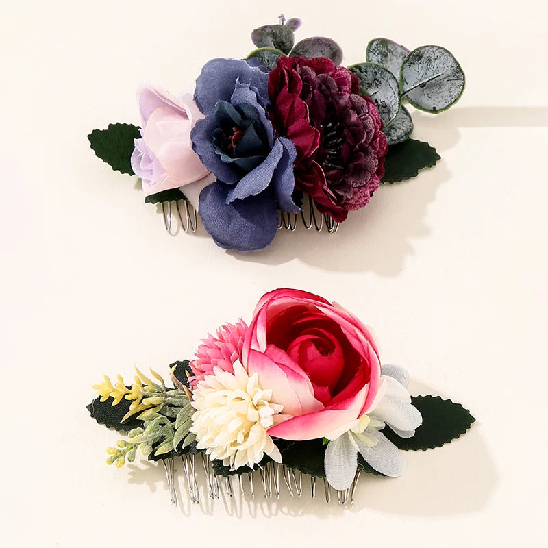 Simulation Flower Hair Comb