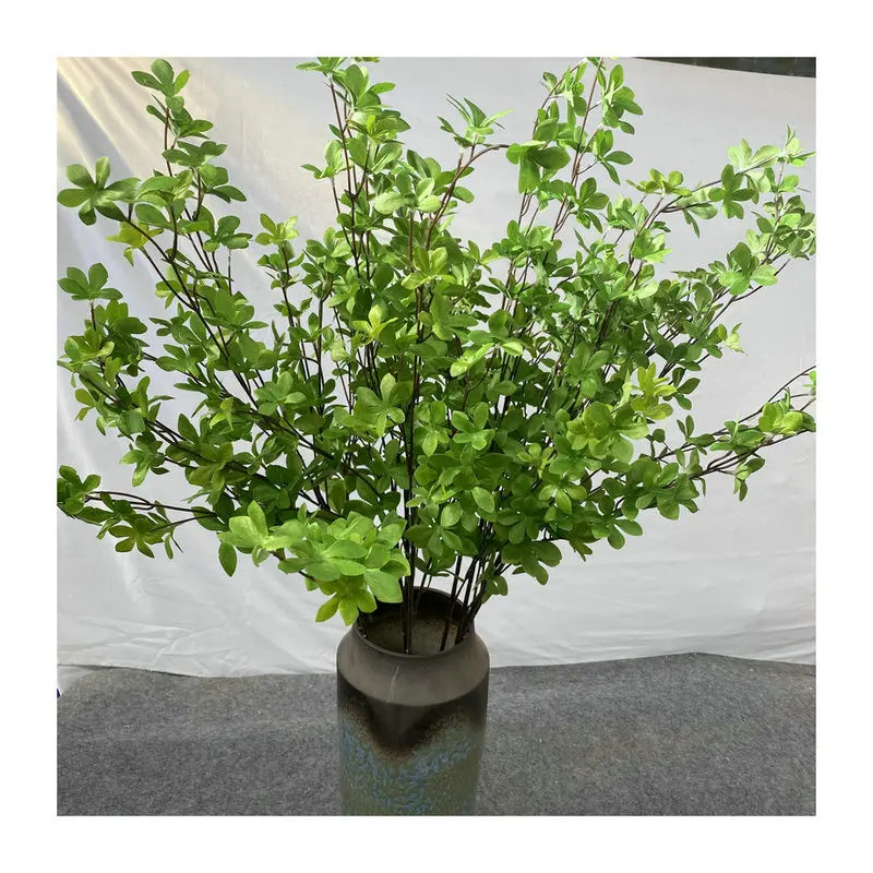 Artificial Pothos Four-fork Green Leaves Branch