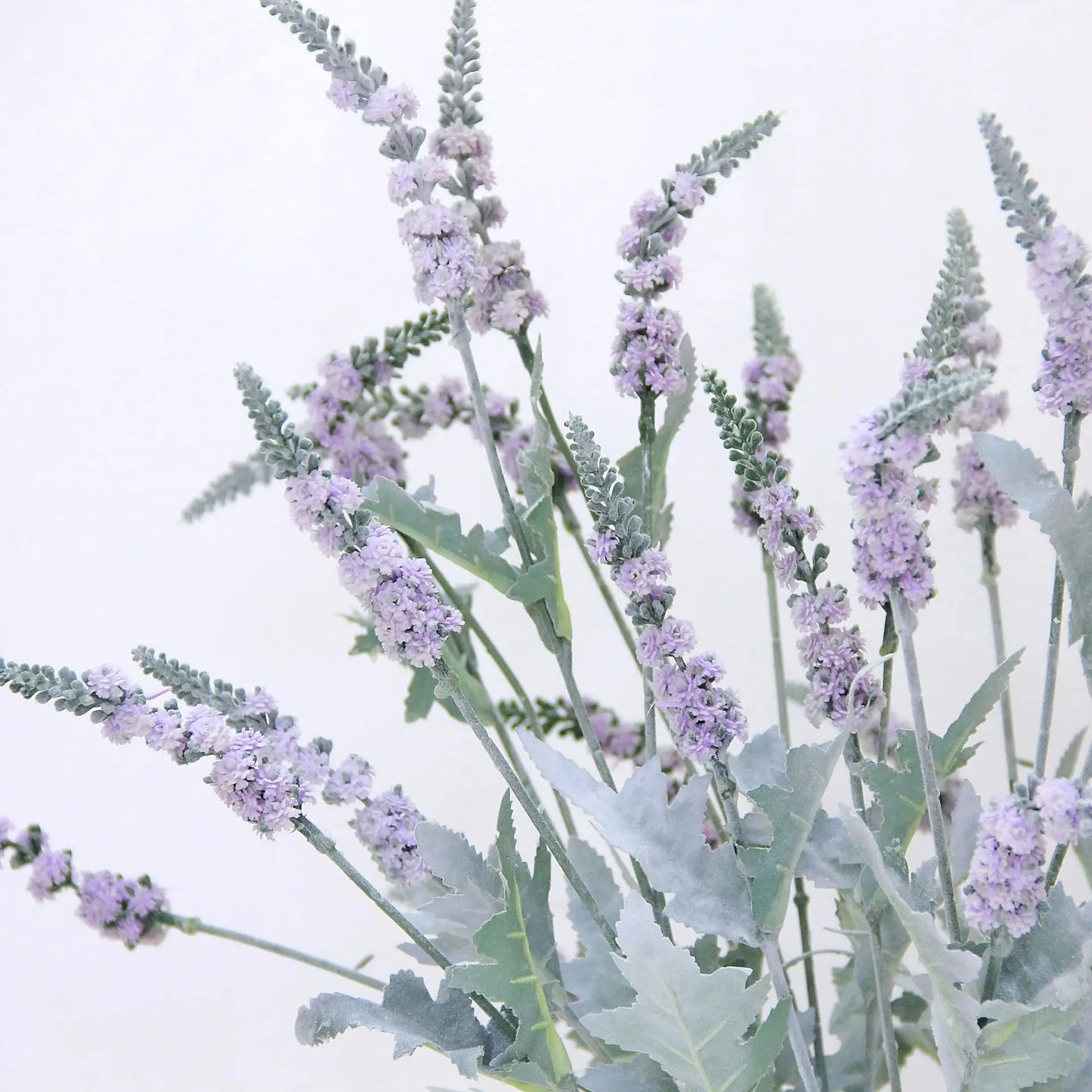 Delicate Artificial Flocked Sage Grass Flowers